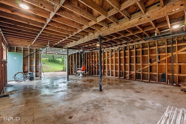 miscellaneous room featuring concrete flooring