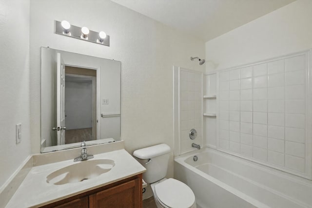 3105 Lipizzan Dr, Denton, TX 76210 - full bath with vanity, washtub / shower combination, and toilet