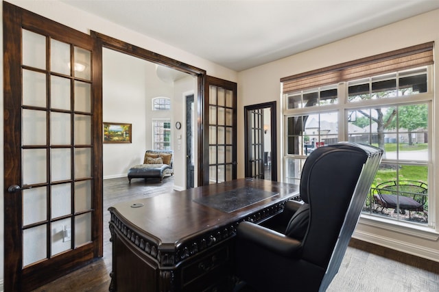 500 Denton Creek Dr, Mckinney, TX 75072 - office space featuring french doors, healthy amount of natural light, and dark wood-style floors
