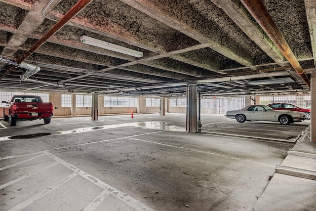 view of parking deck