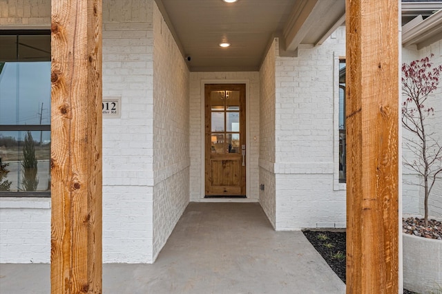 913 Beall St, Denton, TX 76207 - property entrance featuring brick siding