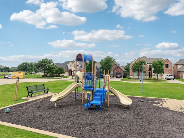 4118 Armistice Dr, Frisco, TX 75034 - communal playground with a yard and a residential view