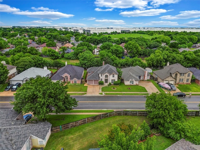bird's eye view featuring a residential view