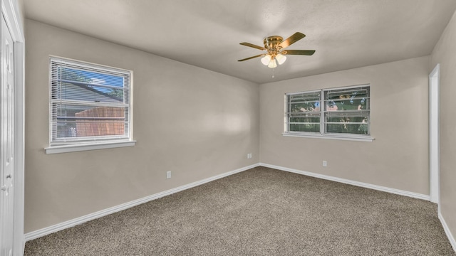 521 S Kate St, White Settlement, TX 76108 - carpeted spare room with baseboards and ceiling fan