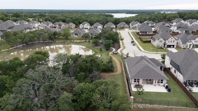 4025 Wild Turkey Dr, Hickory Creek, TX 75065 - aerial view of residential area with a large body of water