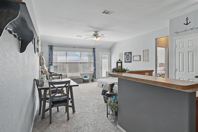 7512 Lazy Spur Blvd, Fort Worth, TX 76131 - living area featuring carpet floors and a ceiling fan