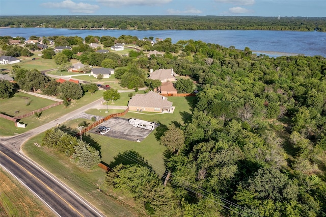 10528 Lago Vis, Quinlan, TX 75474 - bird's eye view featuring a water view and a view of trees