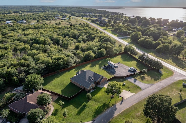 10528 Lago Vis, Quinlan, TX 75474 - drone / aerial view featuring a water view