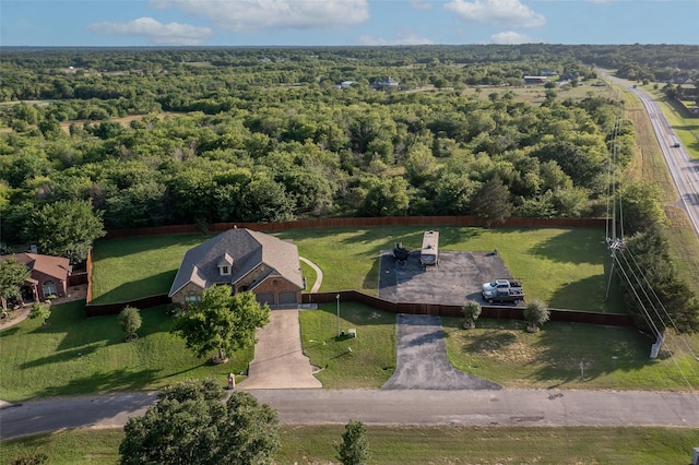 10528 Lago Vis, Quinlan, TX 75474 - bird's eye view featuring a forest view
