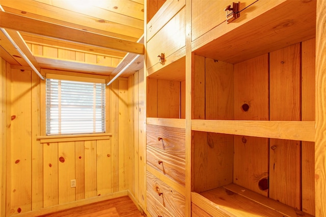 2000 Standifer St, Fort Worth, TX 76164 - detailed view of wood finished floors and wooden walls