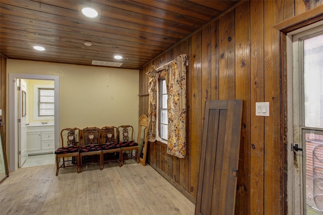 2000 Standifer St, Fort Worth, TX 76164 - dining room with plenty of natural light, visible vents, and light wood-type flooring