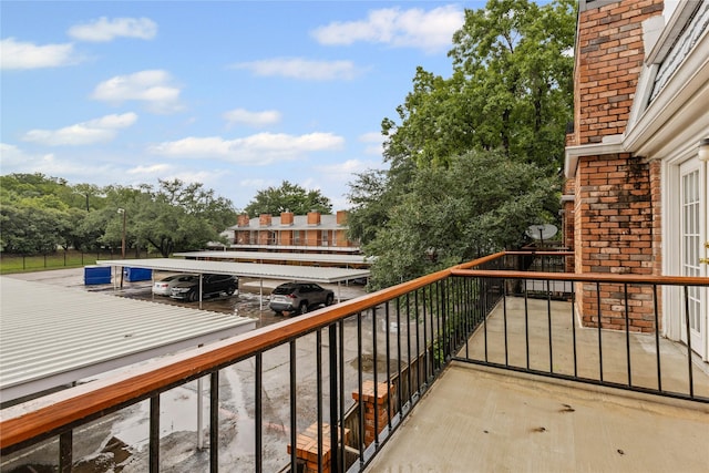 view of balcony