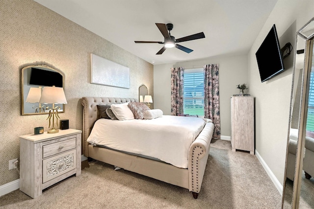 1504 Bearpath Way, Gunter, TX 75058 - bedroom with light carpet and ceiling fan