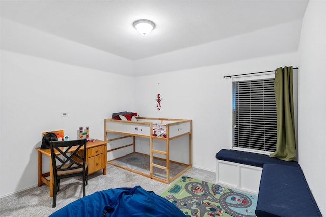 bedroom with carpet floors