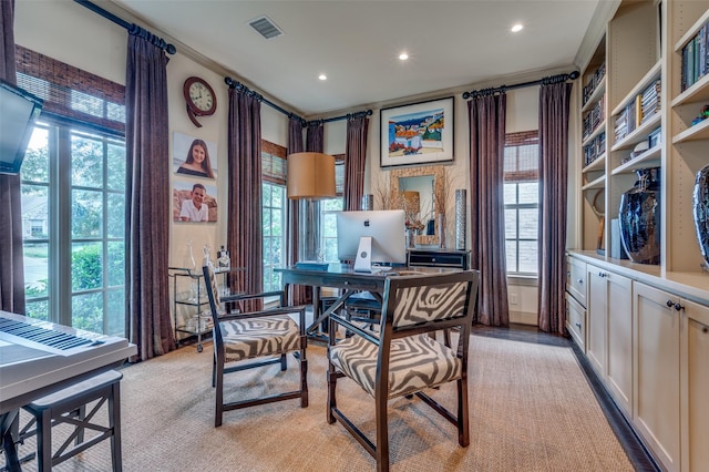 4927 Stanford Ave, Dallas, TX 75209 - office space featuring healthy amount of natural light, recessed lighting, and crown molding