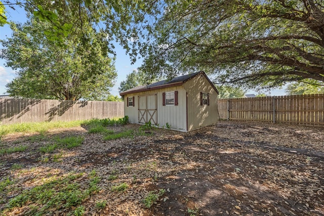 609 S Ruidoso Downs Dr, Robinson, TX 76706 - view of shed featuring a fenced backyard