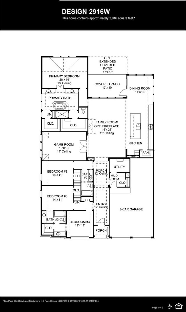 129 Chisos Ct, Rhome, TX 76078 - floor plan