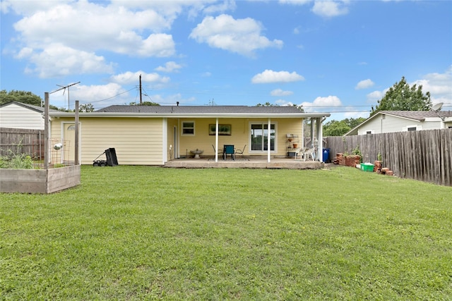 337 S Dobson St, Burleson, TX 76028 - back of property featuring a patio area and a garden