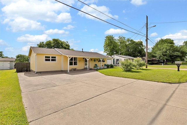 337 S Dobson St, Burleson, TX 76028 - single story home with concrete driveway and covered porch