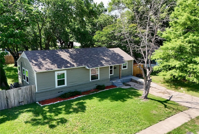 11519 Desdemona Dr, Dallas, TX 75228 - view of front of home with roof with shingles and crawl space