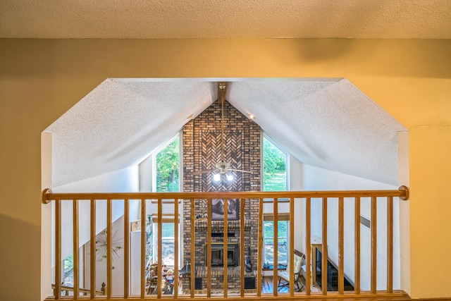 906 County Road 2770, Honey Grove, TX 75446 - room details featuring a textured ceiling and ceiling fan