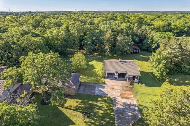 906 County Road 2770, Honey Grove, TX 75446 - birds eye view of property featuring a view of trees