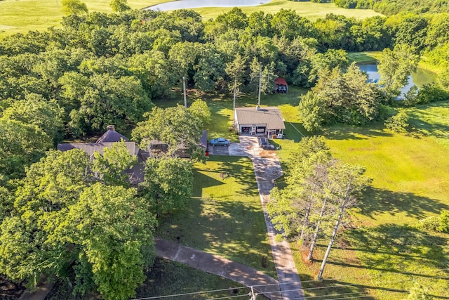 906 County Road 2770, Honey Grove, TX 75446 - birds eye view of property with a water view