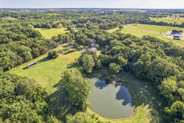 906 County Road 2770, Honey Grove, TX 75446 - aerial view with a water view