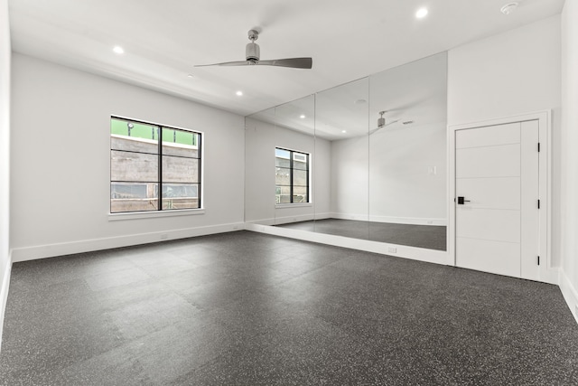 3650 Balfour Ct, Frisco, TX 75034 - empty room with ceiling fan, recessed lighting, and baseboards