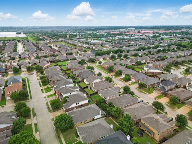 bird's eye view with a residential view