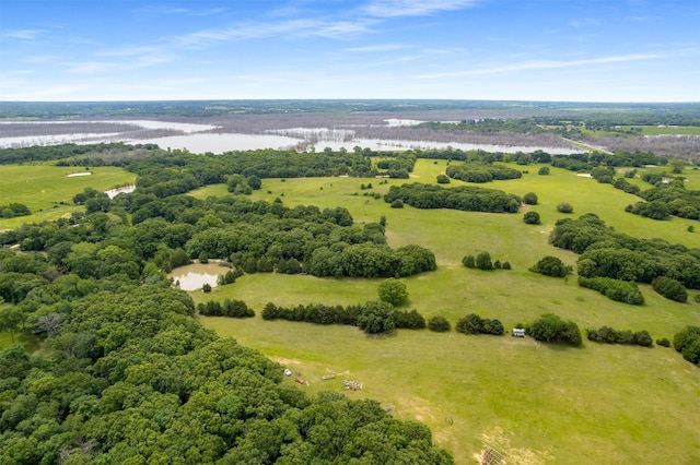 6111 County Road 2610, Bonham, TX 75418 - birds eye view of property with a water view