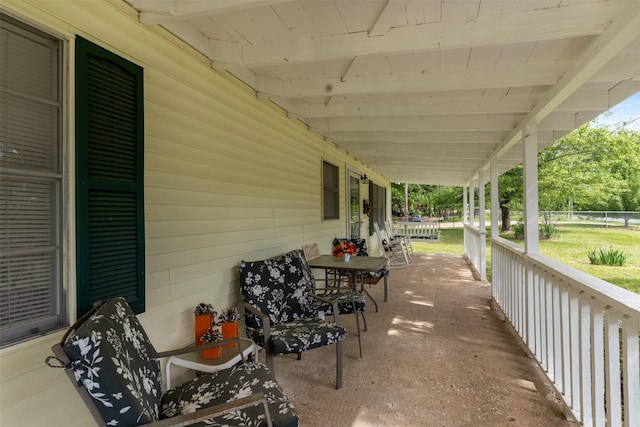 6111 County Road 2610, Bonham, TX 75418 - view of patio with a porch