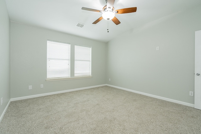 108 Freedom Trl, Forney, TX 75126 - empty room with carpet, baseboards, a ceiling fan, and visible vents