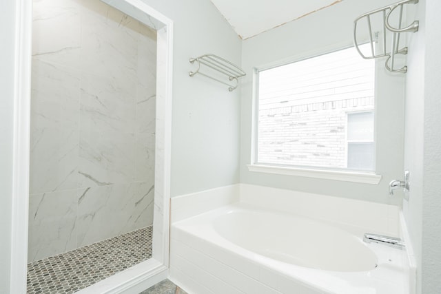 108 Freedom Trl, Forney, TX 75126 - bathroom with a garden tub and a shower stall