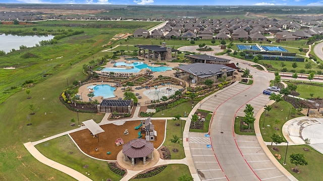 10337 Geode St, Aubrey, TX 76227 - aerial view with a water view and a residential view