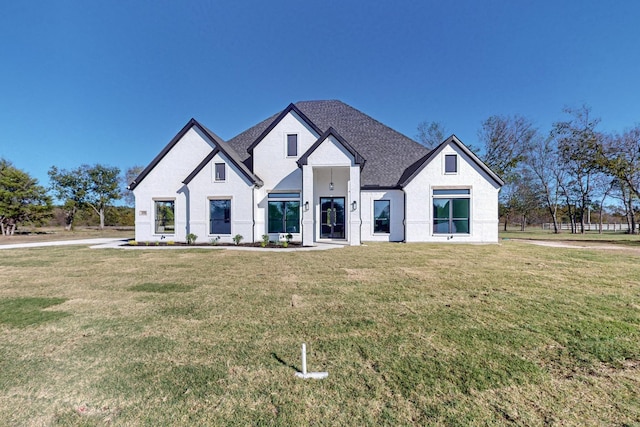 3791 Evergreen Ln, Caddo Mills, TX 75135 - modern farmhouse featuring a front yard and roof with shingles