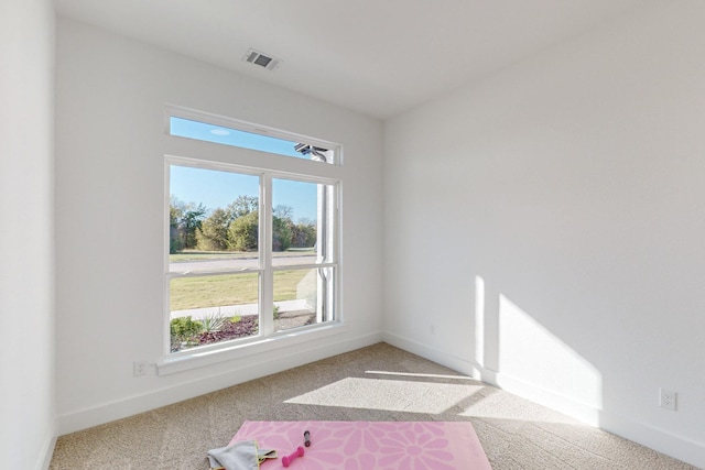 3791 Evergreen Ln, Caddo Mills, TX 75135 - carpeted empty room featuring plenty of natural light, visible vents, and baseboards