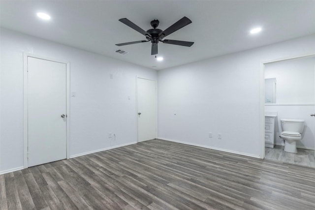 337 Travis Ln, Hewitt, TX 76643 - unfurnished bedroom featuring recessed lighting, visible vents, and wood finished floors