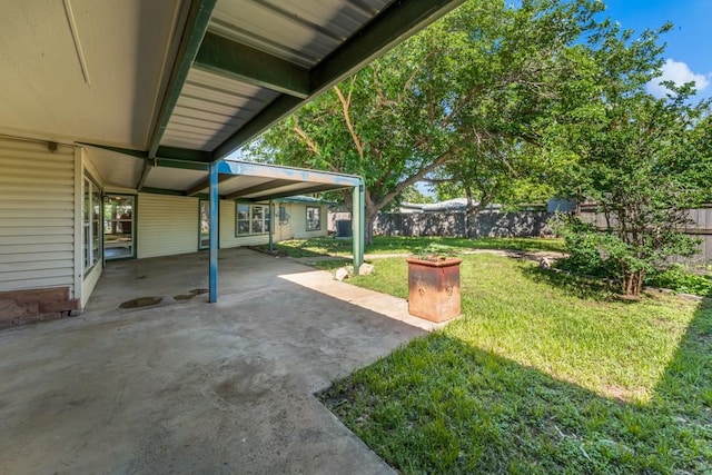 2349 Cooke St, Abilene, TX 79605 - view of yard with a patio area and a carport