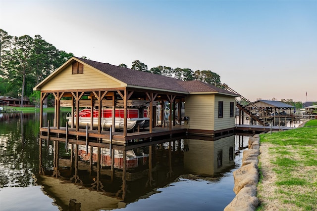 SQ13 Lake Cherokee, Henderson, TX 75652 - view of dock featuring a water view and boat lift