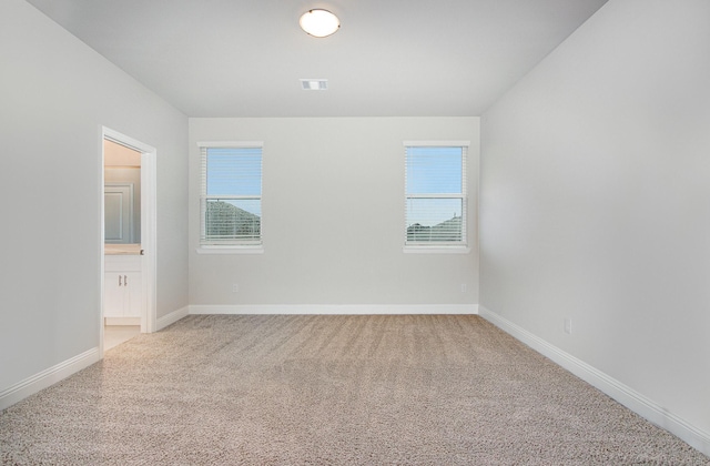 627 Rain Barrel Pl, Weston, TX 75009 - carpeted spare room with baseboards, a healthy amount of sunlight, and visible vents