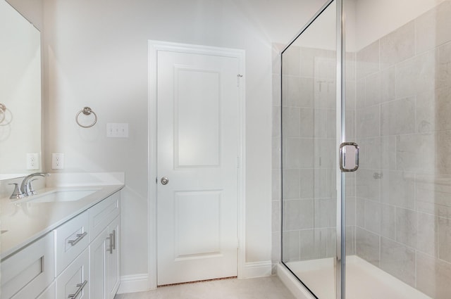 627 Rain Barrel Pl, Weston, TX 75009 - bathroom with a shower stall and vanity