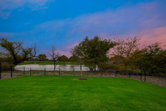 1725 Ranch House Rd, Celina, TX 75009 - yard at dusk with a water view