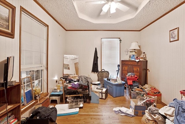 210 E Warren St, Wolfe City, TX 75496 - storage featuring ceiling fan