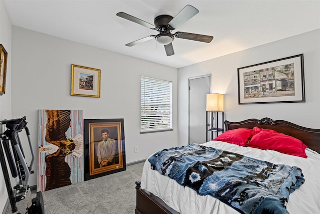 2405 Sweetwood Dr, Fort Worth, TX 76131 - bedroom with ceiling fan, carpet flooring, and baseboards