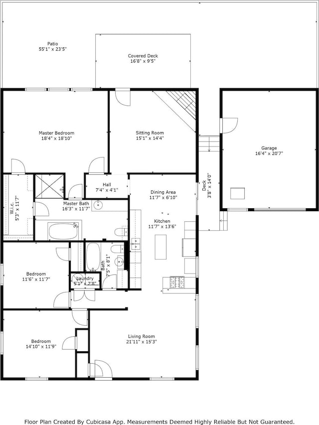 2512 Halloran St, Fort Worth, TX 76107 - floor plan