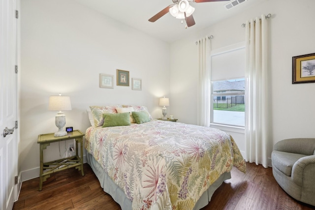 846 Cordoba Ln, Rockwall, TX 75087 - bedroom featuring wood finished floors and a ceiling fan