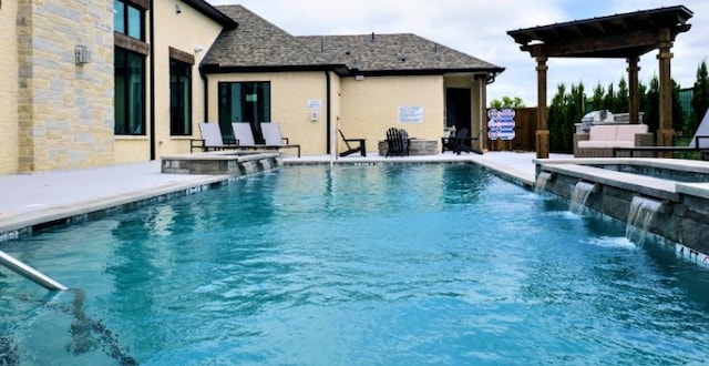 846 Cordoba Ln, Rockwall, TX 75087 - view of pool with a pool with connected hot tub and a patio