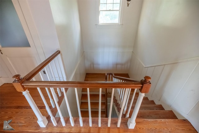 2234 Idlewild St, Abilene, TX 79605 - stairway with a decorative wall and a wainscoted wall