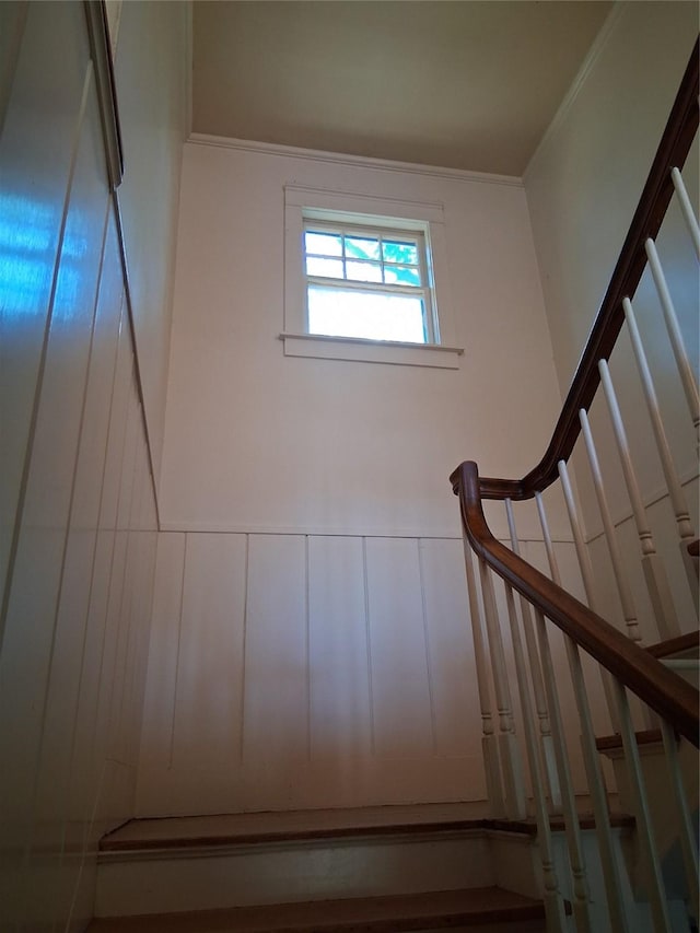 2234 Idlewild St, Abilene, TX 79605 - stairs with a wainscoted wall and a decorative wall